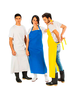 Delantales impermeables para hombre y dama